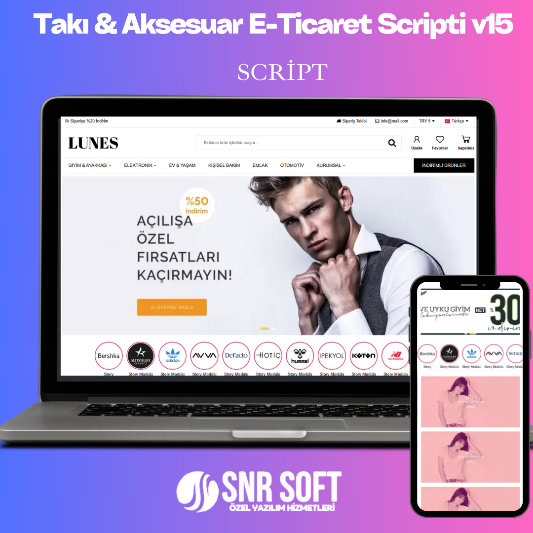 Takı & Aksesuar E-Ticaret Scripti v15