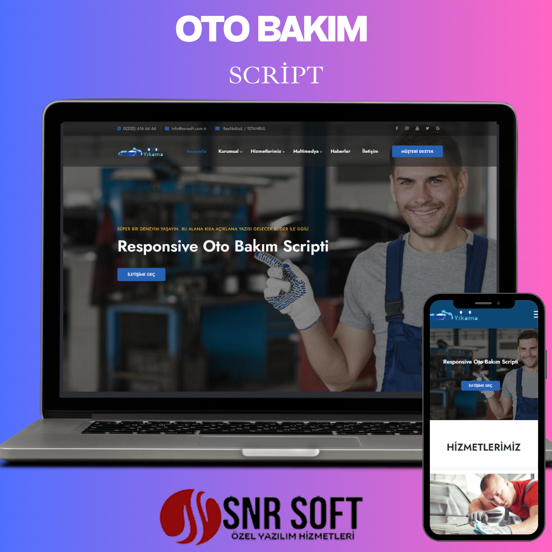 Profesyonel Oto Bakım Scripti