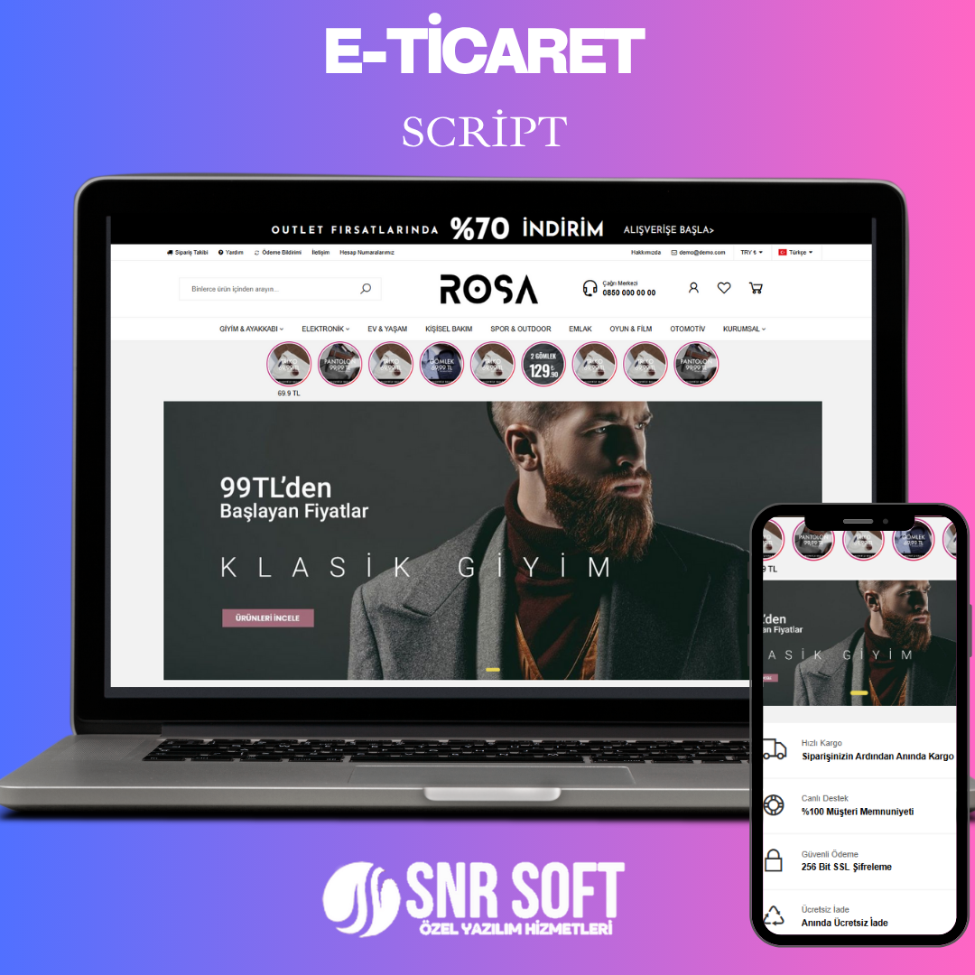 Giyim & Ayakkabı E-Ticaret Scripti V1