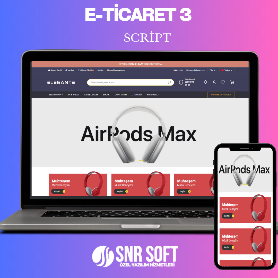 Gelişmiş E-Ticaret Scripti v3 | Kupon Modülü  Çoklu Dil  XML Entegrasyonlu