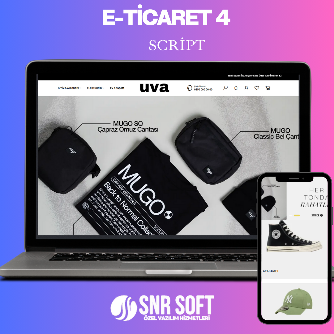 Minimal E-Ticaret Scripti v4 | Hızlı, Sade ve Mobil Uyumlu