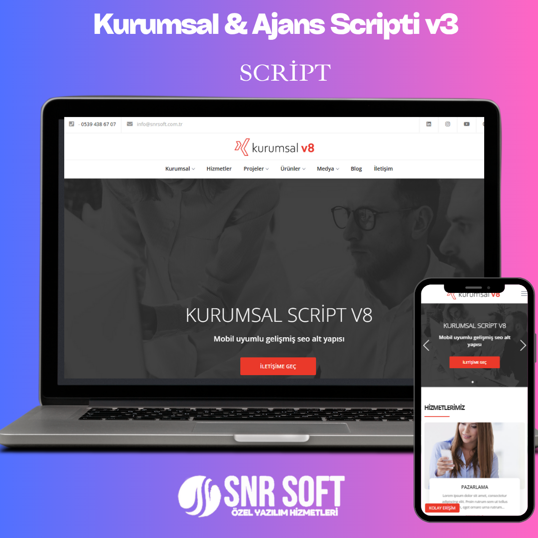 Kurumsal & Ajans Scripti v3 | SEO Odaklı Hizmet ve Proje Sunumu