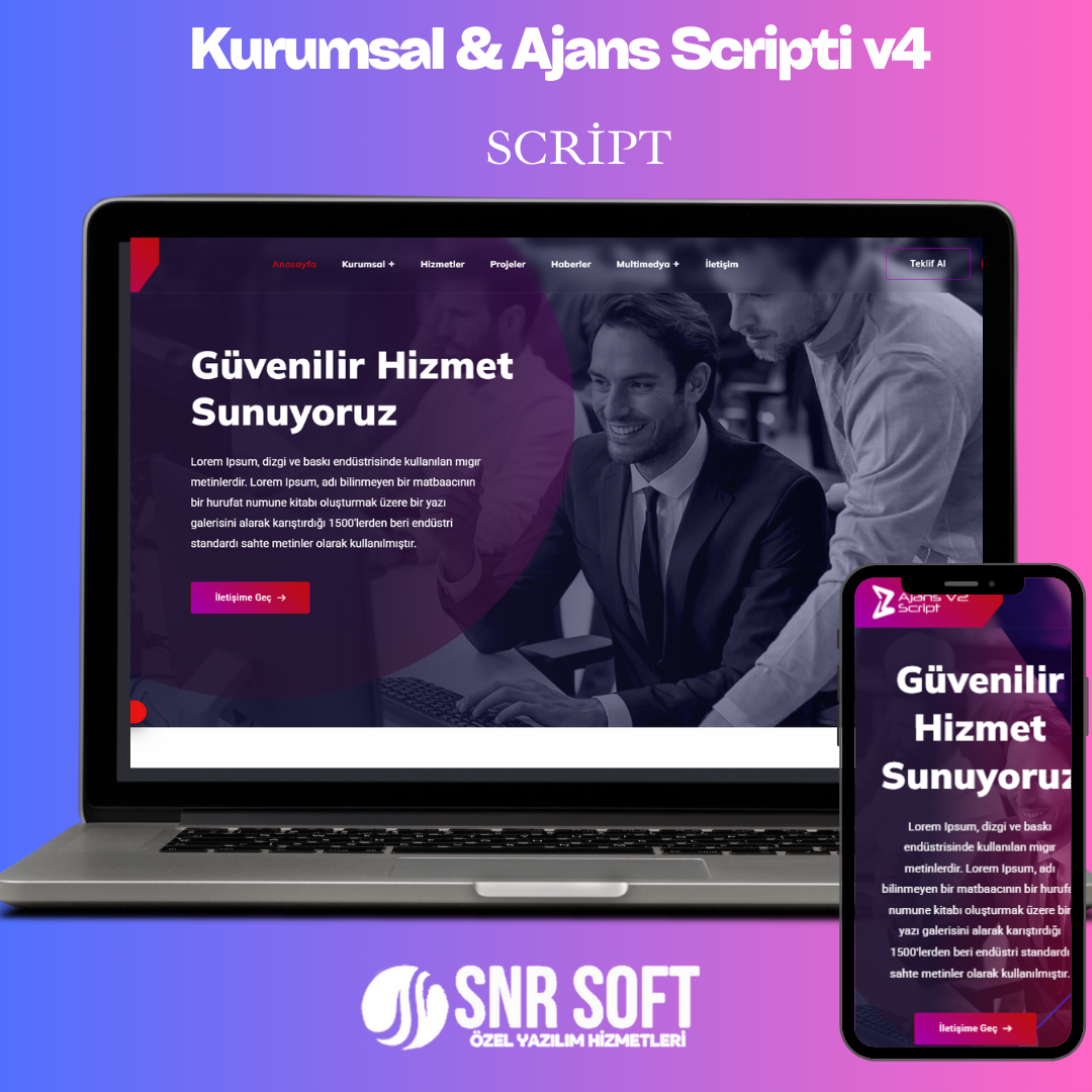 Kurumsal & Ajans Scripti v4 | Gelişmiş Altyap