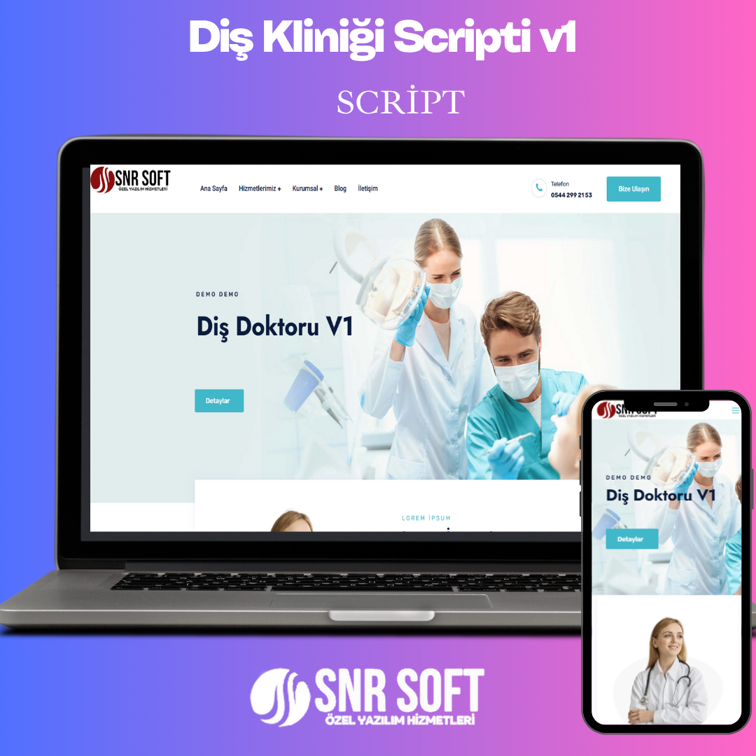 Diş Kliniği Scripti v1 | Randevu, Doktor Profilleri, Hizmetler ve Blog