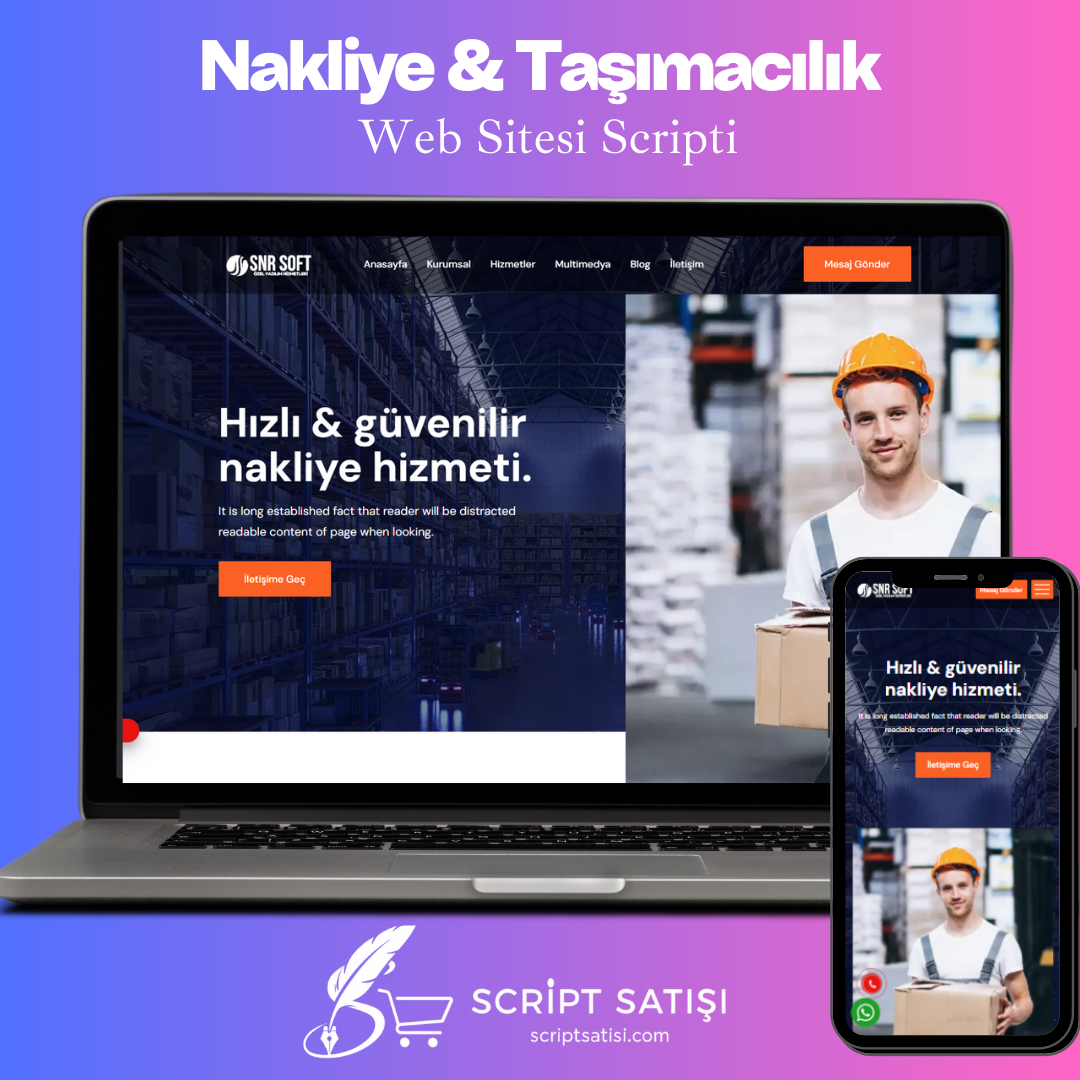 Nakliye & Taşımacılık Web Sitesi Scripti 2025