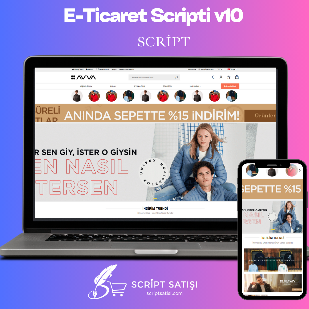 E-Ticaret Scripti v10 - Stil Sahiplerine Özel Mobil Satış