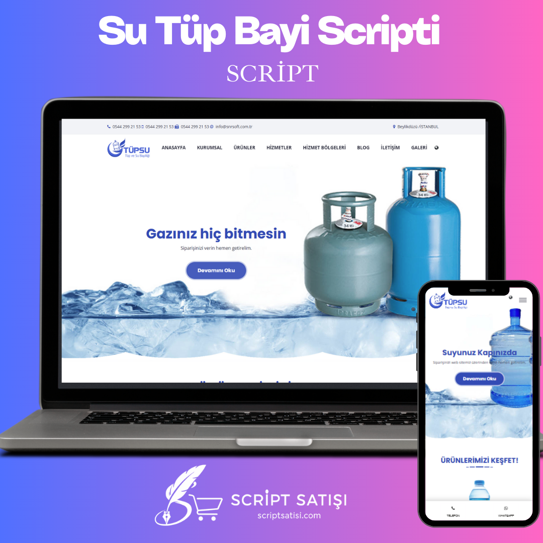 Su & Tüp Bayi Yönetim Scripti
