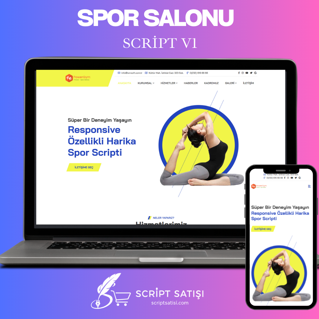 Spor Salonu & Fitness Scripti